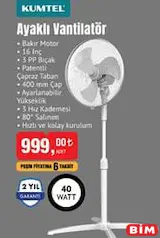 KUMTEL AYAKLI VANTİLATÖR KUMTEL AYAKLI VANTİLATÖR